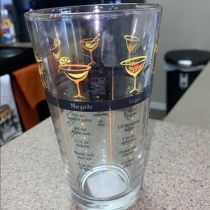 Cocktail recipe glass
